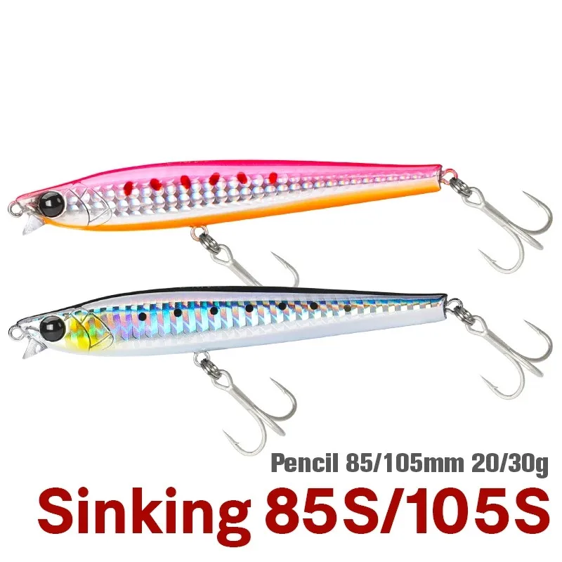 TSURINOYA 8pcs Short Lip Sinking Pencil AIRAZOR 85S 105S Ultra Long Casting Fishing Lure 85mm 20g 105mm 30g Saltwater Hard Bait
TSURINOYA 8pcs Short Lip Sinking Pencil AIRAZOR 85S 105S Ultra Long Casting Fishing Lure 85mm 20g 105mm 30g Saltwater Hard Bait