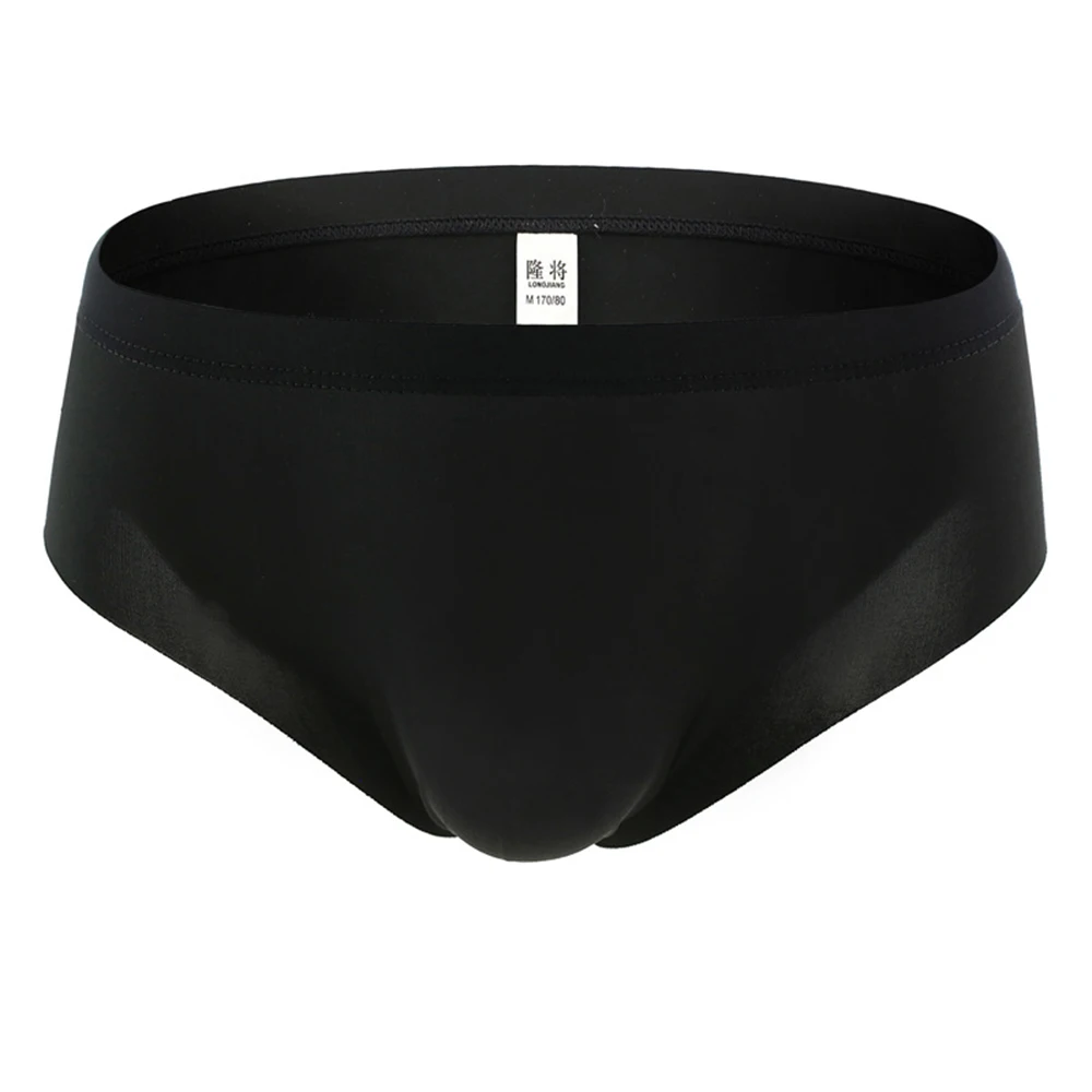 Men's Panties Elastic Solid Seamless Underpants Breathable Briefs Ice Silk Low Waist Underwear U Convex For Man Bikini Slip
Men's Panties Elastic Solid Seamless Underpants Breathable Briefs Ice Silk Low Waist Underwear U Convex For Man Bikini Slip