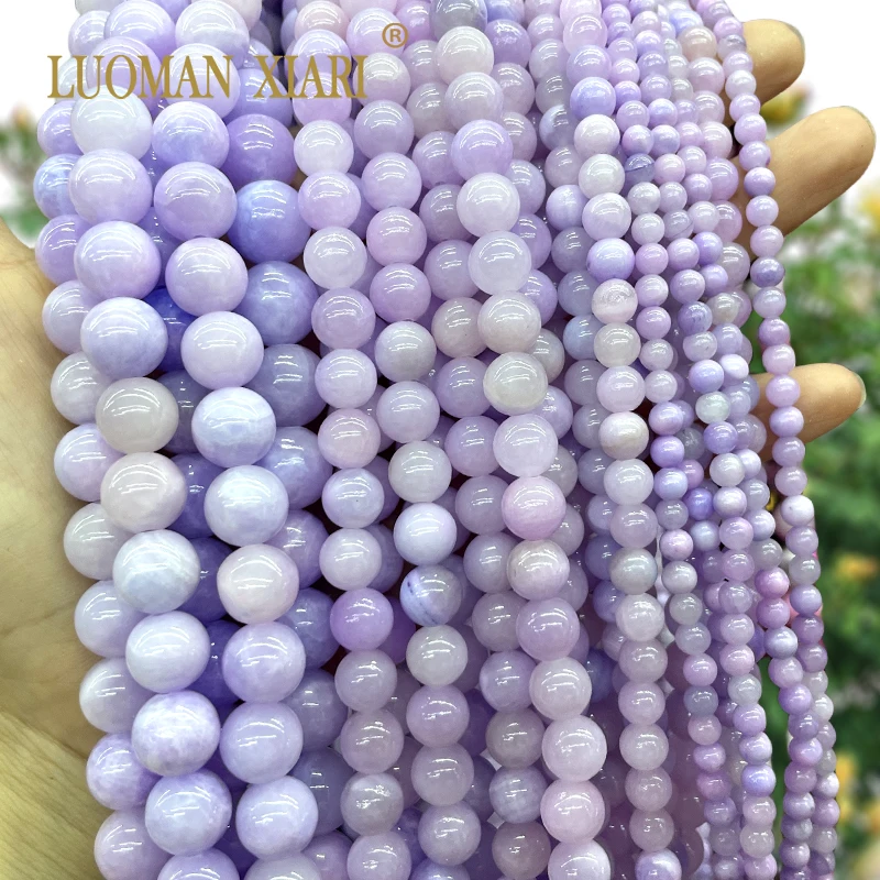 Natural Stone Purple Lavender Jade Loose Round Spacer Beads for Jewelry Making DIY Bracelet Charms Accessories 6 8 10 12MM 15''
Natural Stone Purple Lavender Jade Loose Round Spacer Beads for Jewelry Making DIY Bracelet Charms Accessories 6 8 10 12MM 15''