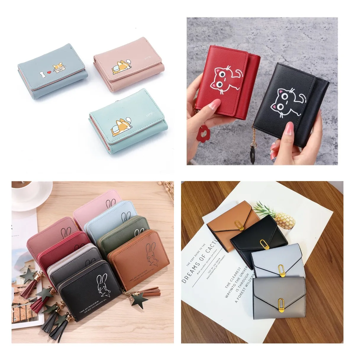 Cartoon Cute Corgi Dog Ladies Purse Short Female Money Coin Pocket women Wallets 
Cartoon Cute Corgi Dog Ladies Purse Short Female Money Coin Pocket women Wallets