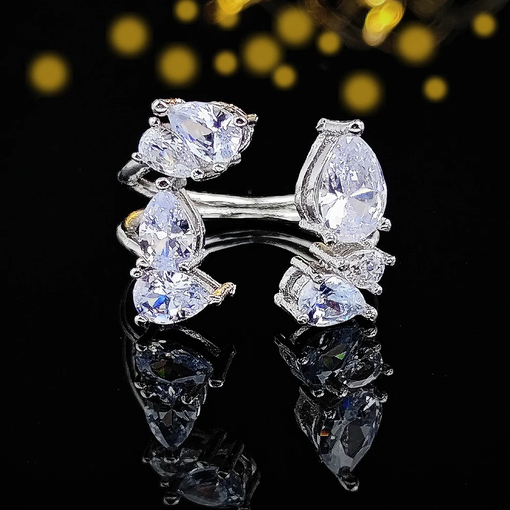 new fashion engagement Women Delicate Real silver color cute Ring wedding ring bling elegance luxury sepcial R4638
new fashion engagement Women Delicate Real silver color cute Ring wedding ring bling elegance luxury sepcial R4638