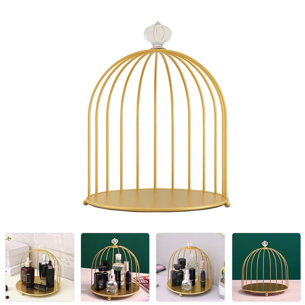 Wrought Iron Storage Rack Makeup Organizer Cage Cosmetics Vanity Table Desktop Metal Shelf
Wrought Iron Storage Rack Makeup Organizer Cage Cosmetics Vanity Table Desktop Metal Shelf
