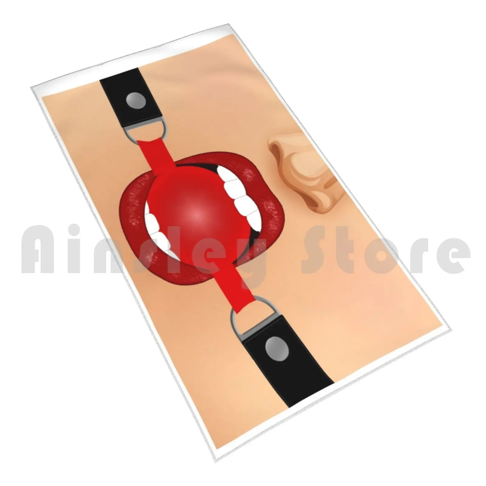 Силиконовый кляп-шарик Erotic Fantasy Black Ballgag, черный EFW017 - Lux Fetish - Кляпы шары - Купить
