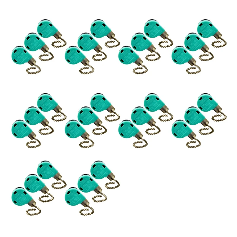 30 Pack Ceiling Fan Switch 3 Speed 4 Wire Zing Ear ZE-268S6 Fan Pull Chain Switch Replacement Speed Control Switch 
30 Pack Ceiling Fan Switch 3 Speed 4 Wire Zing Ear ZE-268S6 Fan Pull Chain Switch Replacement Speed Control Switch