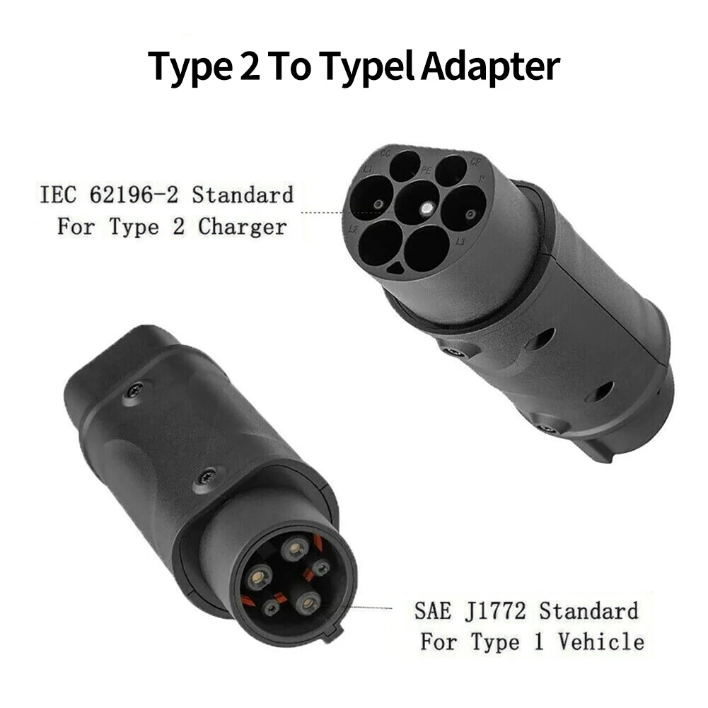 Переходник для зарядки, надежный зарядный разъем EV T2 в T1, стандарт ЕС-США, для грузовиков IEC 62196-2 EV
Переходник для зарядки, надежный зарядный разъем EV T2 в T1, стандарт ЕС-США, для грузовиков IEC 62196-2 EV