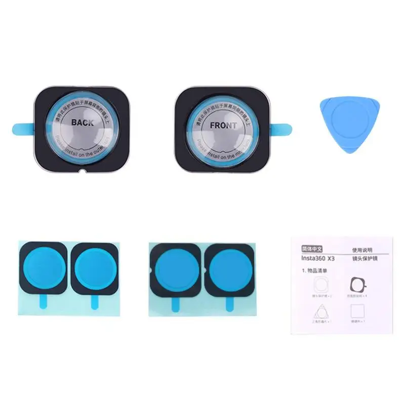 

For Insta360 X3/X2 Sticky Lens Guards Cover Clear Dual-Lens 360 Mod Protector For Insta 360 X3/X2 Protector Accessories New