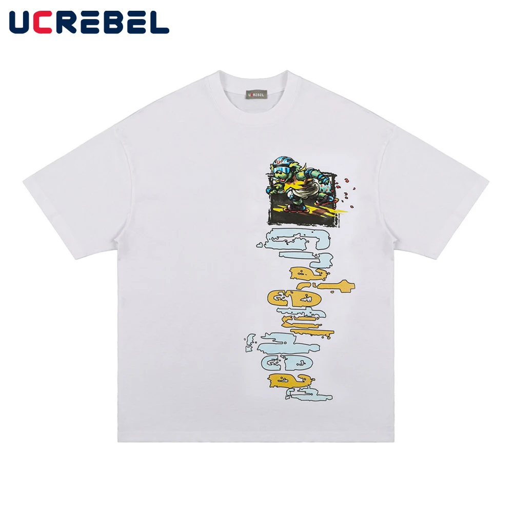 Футболка мужская хлопковая с коротким рукавом, уличная одежда с мультипликационным принтом, повседневный топ с круглым вырезом, свободная ...
Футболка мужская хлопковая с коротким рукавом, уличная одежда с мультипликационным принтом, повседневный топ с круглым вырезом, свободная ...