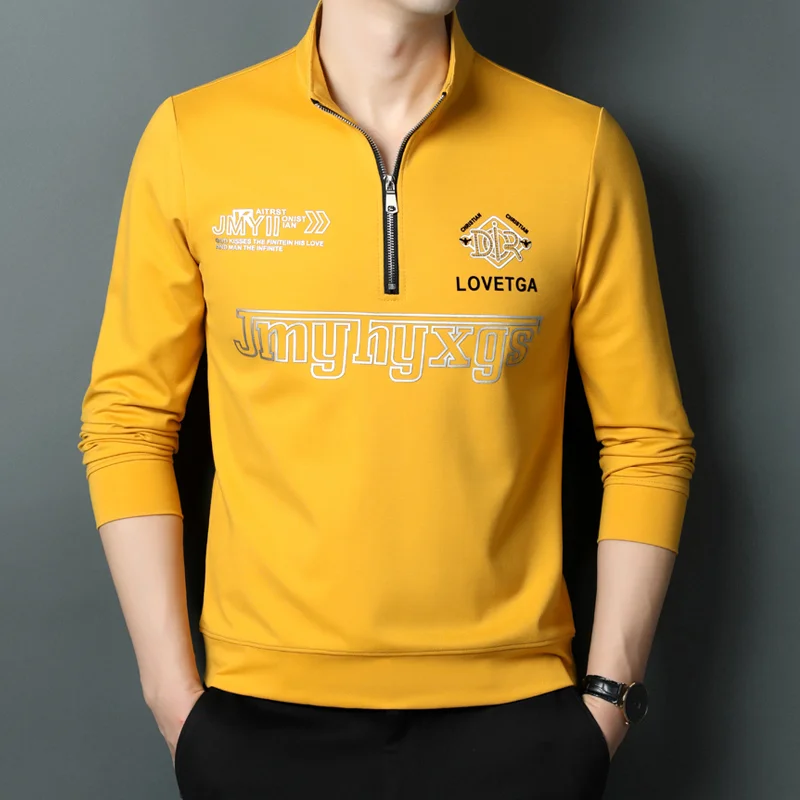 High End Men's Spring Mid-neck Sweater Zipper Bottoming Shirt Half Turtleneck Pullover Autumn Stand-up Collar Male Sweatshirt
High End Men's Spring Mid-neck Sweater Zipper Bottoming Shirt Half Turtleneck Pullover Autumn Stand-up Collar Male Sweatshirt