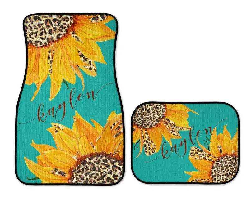 Sunflower Car Accessories - Teal Background | Car Mats | Leopard Print | Car Accessory | Monogram Car Mats | Personalized Car Ma
Sunflower Car Accessories - Teal Background | Car Mats | Leopard Print | Car Accessory | Monogram Car Mats | Personalized Car Ma