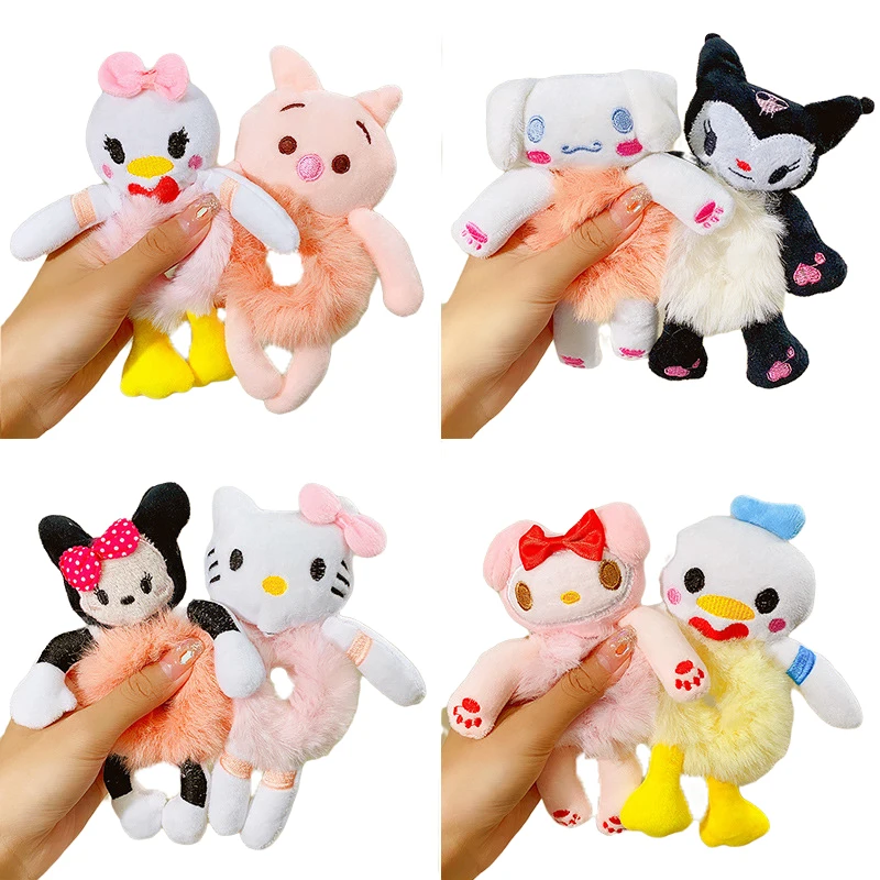 Kawaii Cute Kuromi My Melody Cinnamoroll Purin Dog Kt Cat плюшевая повязка для волос Loop Anime украшение для волос с героями мультфильмов Hair Tie Girl рождественские подарки 
Kawaii Cute Kuromi My Melody Cinnamoroll Purin Dog Kt Cat плюшевая повязка для волос Loop Anime украшение для волос с героями мультфильмов Hair Tie Girl рождественские подарки