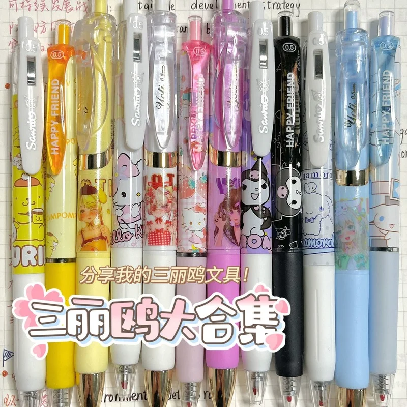 Kawaii Anime Cinnamoroll Hello Kitty Kuromi My Melody Pochaccos Press Pencil Student Writing Homework Gel Pen Free 10 Refills
Kawaii Anime Cinnamoroll Hello Kitty Kuromi My Melody Pochaccos Press Pencil Student Writing Homework Gel Pen Free 10 Refills