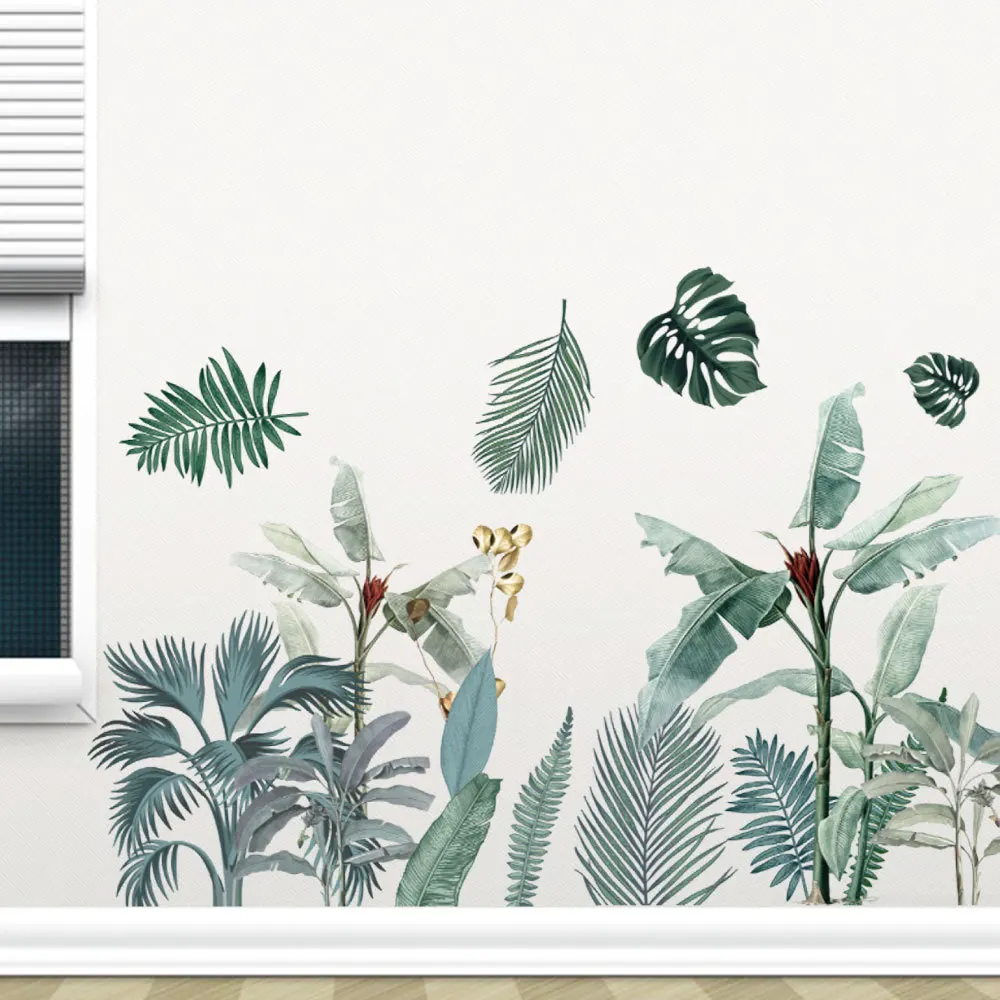 Tropical Green Turtle Leaf Wall Sticker Bedroom Living Room Background Children Room Decoration Removable Sticker Home Decor
Tropical Green Turtle Leaf Wall Sticker Bedroom Living Room Background Children Room Decoration Removable Sticker Home Decor