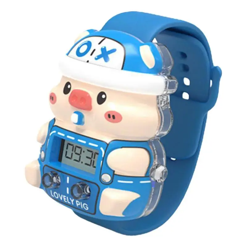 

Светящиеся электронные часы для детей, Милая модель, многофункциональные часы-будильник, светодиодные цифровые наручные часы для мальчиков и девочек