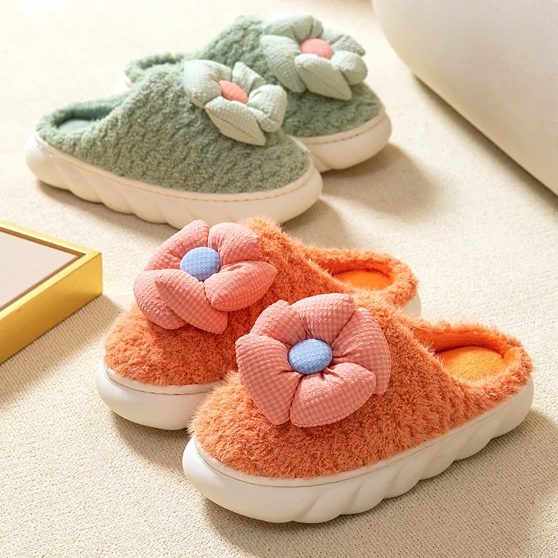 Женские зимние теплые тапочки с мультяшным цветочным принтом, на высоком каблуке, пушистые, на толстой подошве, хлопковая обувь для дома, ул...
Женские зимние теплые тапочки с мультяшным цветочным принтом, на высоком каблуке, пушистые, на толстой подошве, хлопковая обувь для дома, ул...