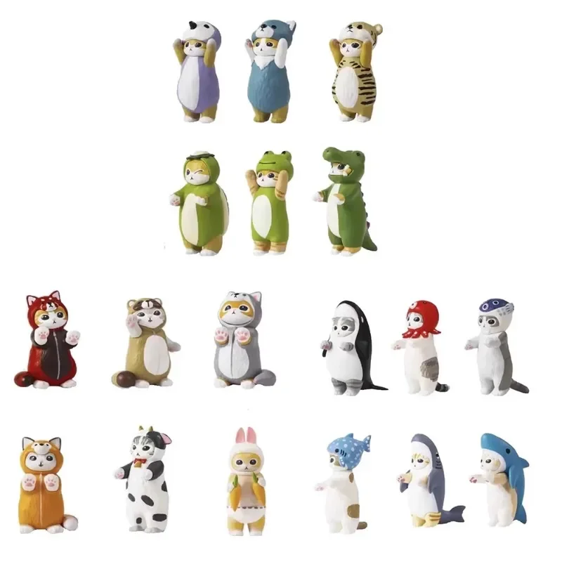 Милая серия кошек Gacha игрушки креативная милая фигурка модель украшения крупные