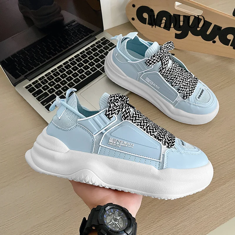 Массивные кроссовки мужские в стиле Харадзюку, модные повседневные кожаные сетчатые дышащие туфли на платформе, обувь для скейтборда с уве...
Массивные кроссовки мужские в стиле Харадзюку, модные повседневные кожаные сетчатые дышащие туфли на платформе, обувь для скейтборда с уве...