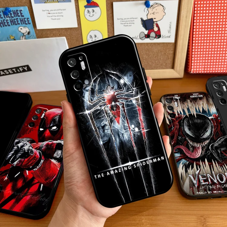 Spiderman Venom Deadpool Case For Xiaomi Redmi Note 11 11T 11S 10 10S 10T Pro For Redmi Note 11 10 5G Phone Case Black
Spiderman Venom Deadpool Case For Xiaomi Redmi Note 11 11T 11S 10 10S 10T Pro For Redmi Note 11 10 5G Phone Case Black