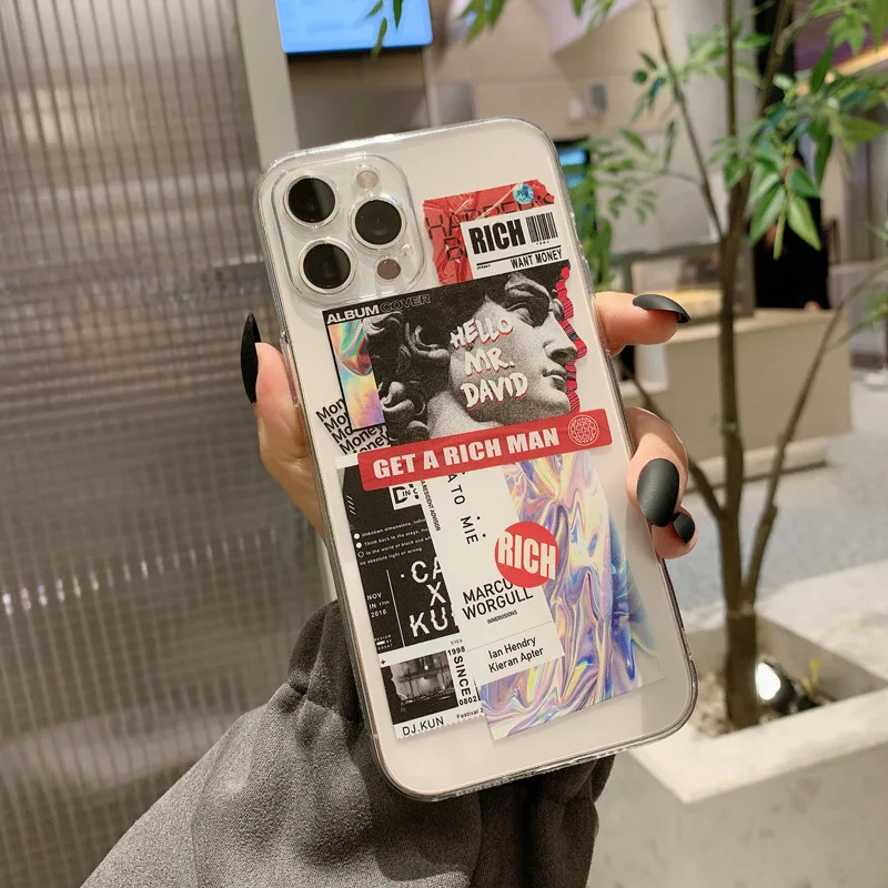 Art David Lable Clear Phone Case For iPhone 14 13 12 11 Pro Max XR XS X 7 8 Plus SE Mini Soft TPU Cover Capa
Art David Lable Clear Phone Case For iPhone 14 13 12 11 Pro Max XR XS X 7 8 Plus SE Mini Soft TPU Cover Capa