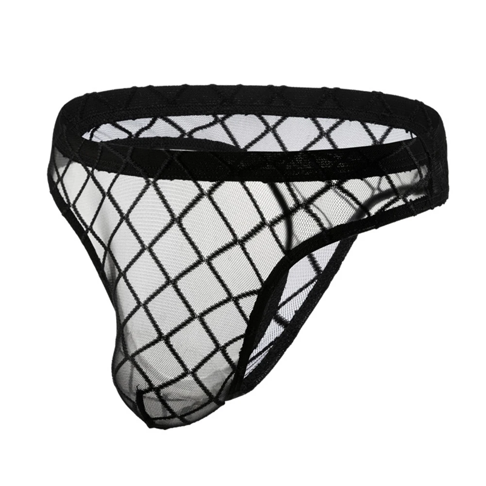 Mens Rhombus Underwear Breathable Mesh G-String Thong Pouch Bikini Lightweight Sexy Briefs Hollow Out Exposed Butt Underpants
Mens Rhombus Underwear Breathable Mesh G-String Thong Pouch Bikini Lightweight Sexy Briefs Hollow Out Exposed Butt Underpants