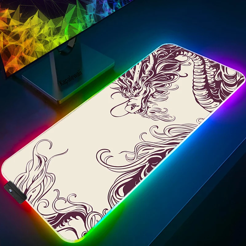Chinese Dragon Mouse Pad RGB Speed Kawaii Gaming Accessories Laptop Mousepad Gabinete PC Gamer Carpet LED Backlit CS GO Desk Mat
Chinese Dragon Mouse Pad RGB Speed Kawaii Gaming Accessories Laptop Mousepad Gabinete PC Gamer Carpet LED Backlit CS GO Desk Mat