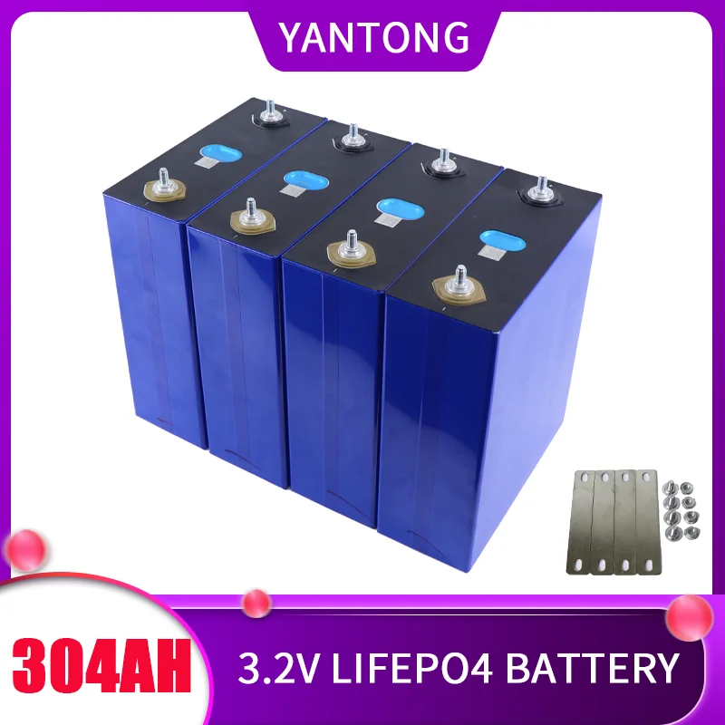 4pcs 3.2V 304Ah LiFePO4 battery DIY 4s 12V 24v for boat inverter Electric car RV Campers Golf Cart Off-Road Solar Wind Class A
4pcs 3.2V 304Ah LiFePO4 battery DIY 4s 12V 24v for boat inverter Electric car RV Campers Golf Cart Off-Road Solar Wind Class A