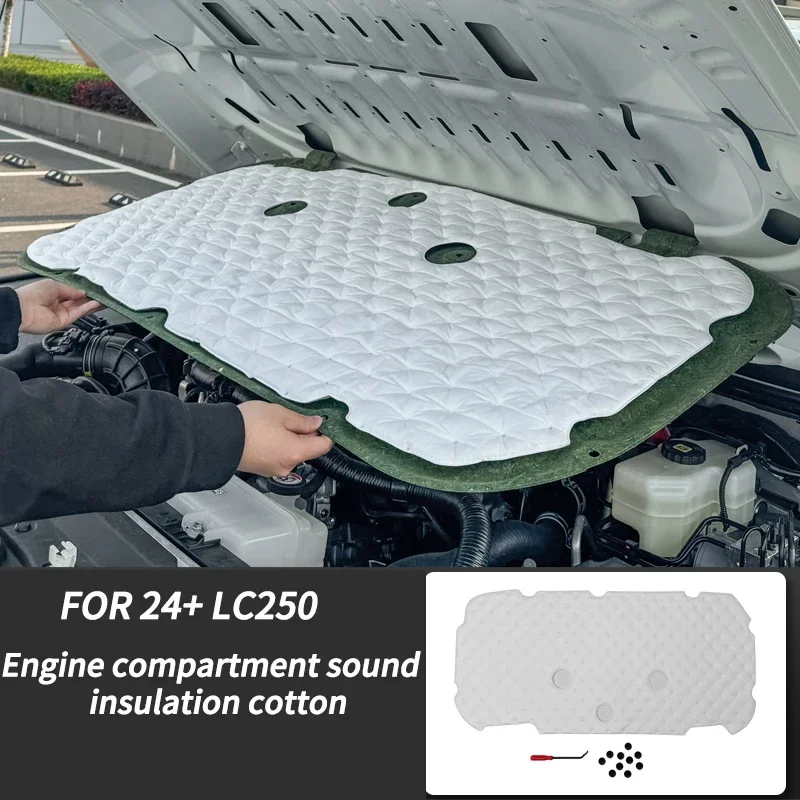 Звуковая накладка на капот двигателя для Toyota Land Cruiser 250 2024 1958 Prado LC250, передняя теплоизоляция автомобиля, хлопковые чехлы, огнестойкие Interi
Звуковая накладка на капот двигателя для Toyota Land Cruiser 250 2024 1958 Prado LC250, передняя теплоизоляция автомобиля, хлопковые чехлы, огнестойкие Interi