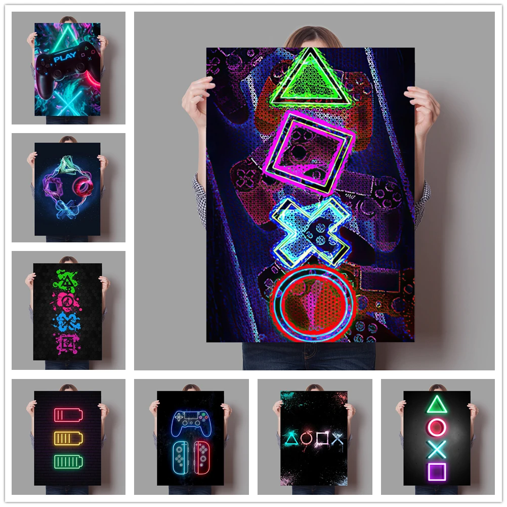 Gamer Room Poster Game Neon Canvas Painting Game Playstation Pictures Nordic Wall Art Gaming Hd Home Decor For Boy Baby Bedroom
Gamer Room Poster Game Neon Canvas Painting Game Playstation Pictures Nordic Wall Art Gaming Hd Home Decor For Boy Baby Bedroom