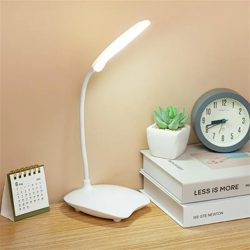 

Светодиодная настольная лампа, портативный приглушаемый светильник с зарядкой от USB, 3 цвета, защита глаз, для спальни, кабинета, прикроватный светильник для чтения
