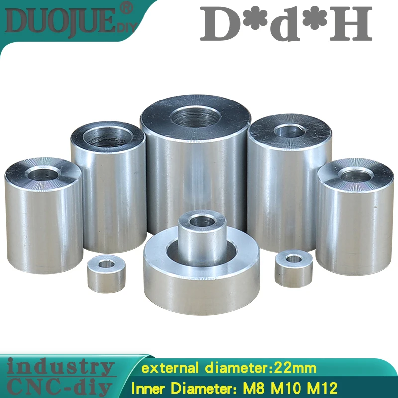 diameter 22MM M8 M10 M12 Aluminum bushing washer gasket round hollow no thread standoff spacer thickness 2/3/4/5/6/50mm 
diameter 22MM M8 M10 M12 Aluminum bushing washer gasket round hollow no thread standoff spacer thickness 2/3/4/5/6/50mm