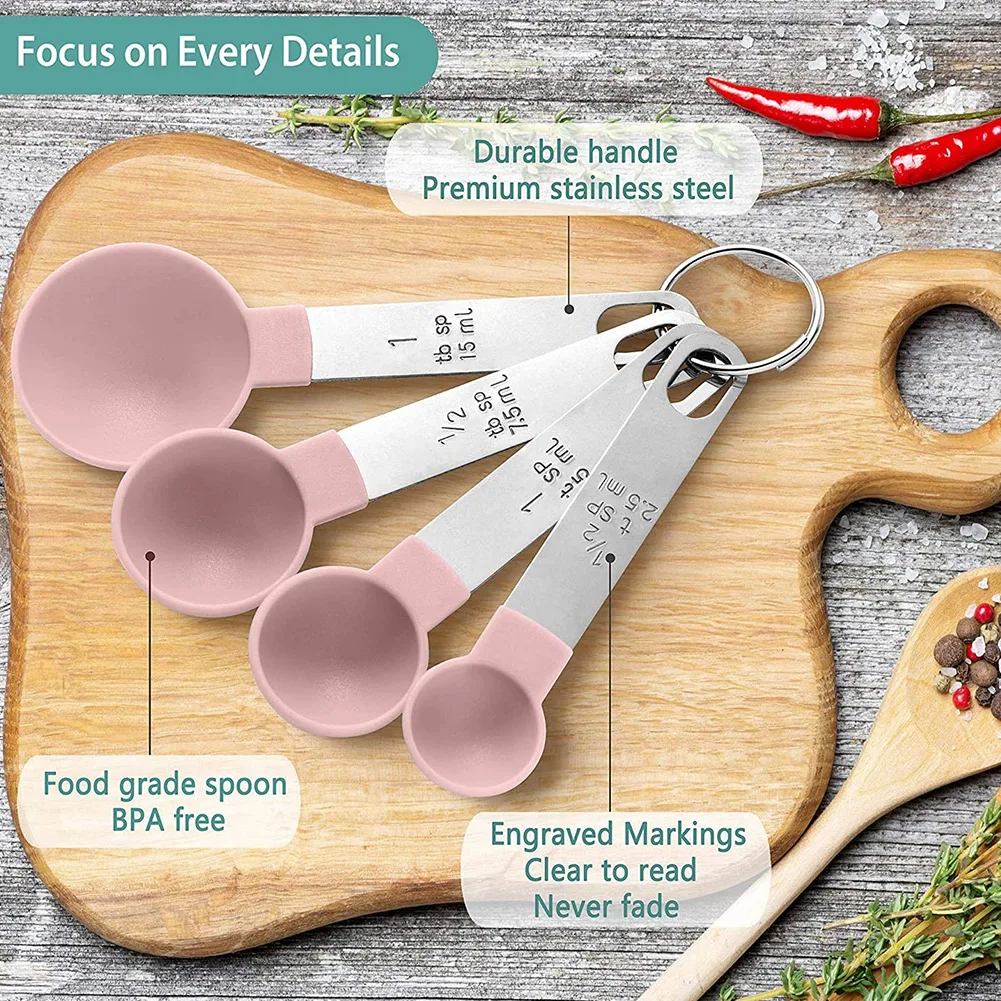 Brand New Measuring Cups Kitchen Tools Stainless Steel 1 Cup 1 Tsp 1/2 Cup 1/2 Tsp 1/3 Cup 1/4 Cup 4 Measuring Cups
Brand New Measuring Cups Kitchen Tools Stainless Steel 1 Cup 1 Tsp 1/2 Cup 1/2 Tsp 1/3 Cup 1/4 Cup 4 Measuring Cups