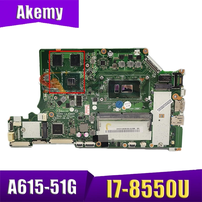 Материнская плата ноутбука NBGT01100 для ACER Aspire A515-51G A315-53G LA-E892P I7-8550U Ddr4, системная плата
Материнская плата ноутбука NBGT01100 для ACER Aspire A515-51G A315-53G LA-E892P I7-8550U Ddr4, системная плата