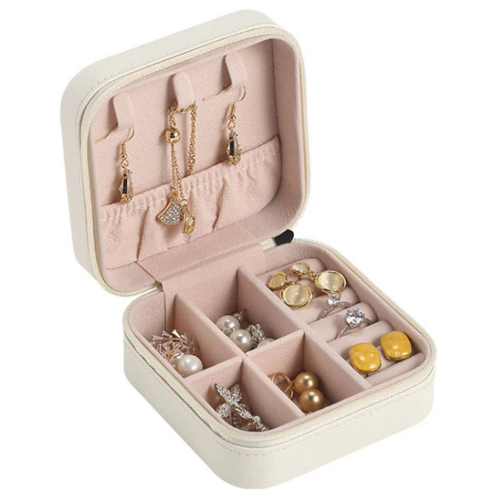 Portable Jewellery Necklaces Rings Storage Case Travel PU Leather Jewelry Box Organizer Holder Organization
Portable Jewellery Necklaces Rings Storage Case Travel PU Leather Jewelry Box Organizer Holder Organization