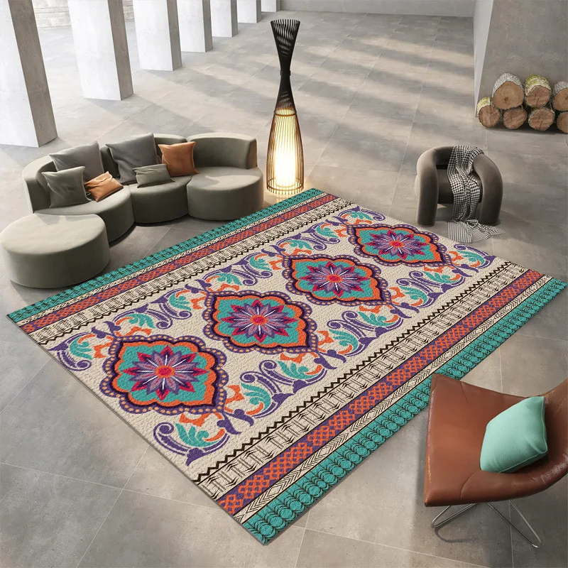 Ковер с цветочным узором в богемном стиле, нескользящий моющийся ковер для дома, гостиной, детской комнаты
Ковер с цветочным узором в богемном стиле, нескользящий моющийся ковер для дома, гостиной, детской комнаты