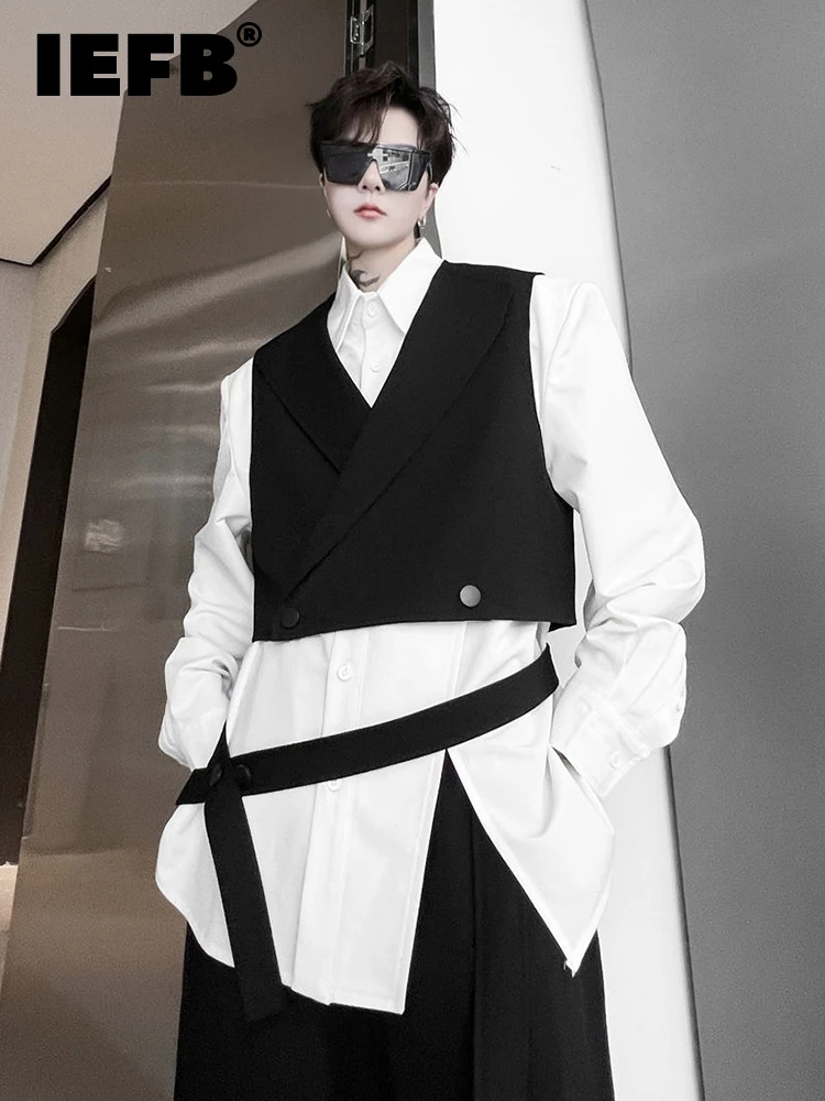 Осенний однотонный отложной воротник IEFB, съемная тесьма, мужской свободный короткий жилет, новинка 2022, мужские топы в японском стиле 9A4605
Осенний однотонный отложной воротник IEFB, съемная тесьма, мужской свободный короткий жилет, новинка 2022, мужские топы в японском стиле 9A4605