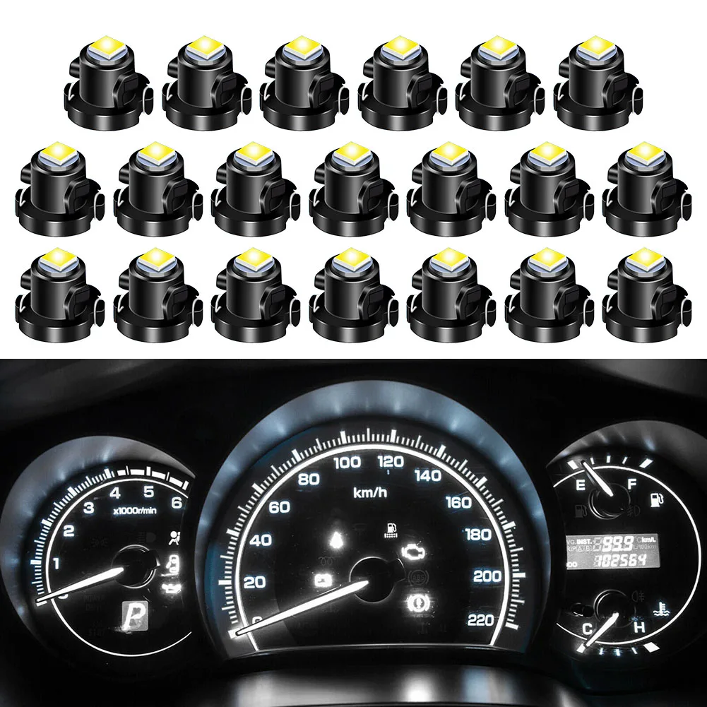 20pcs White T3 1210 SMD Dash Switch Lamp Car Dashboard Light Bulbs LED Instrument Light Interior Auto Lights Accessories
20pcs White T3 1210 SMD Dash Switch Lamp Car Dashboard Light Bulbs LED Instrument Light Interior Auto Lights Accessories