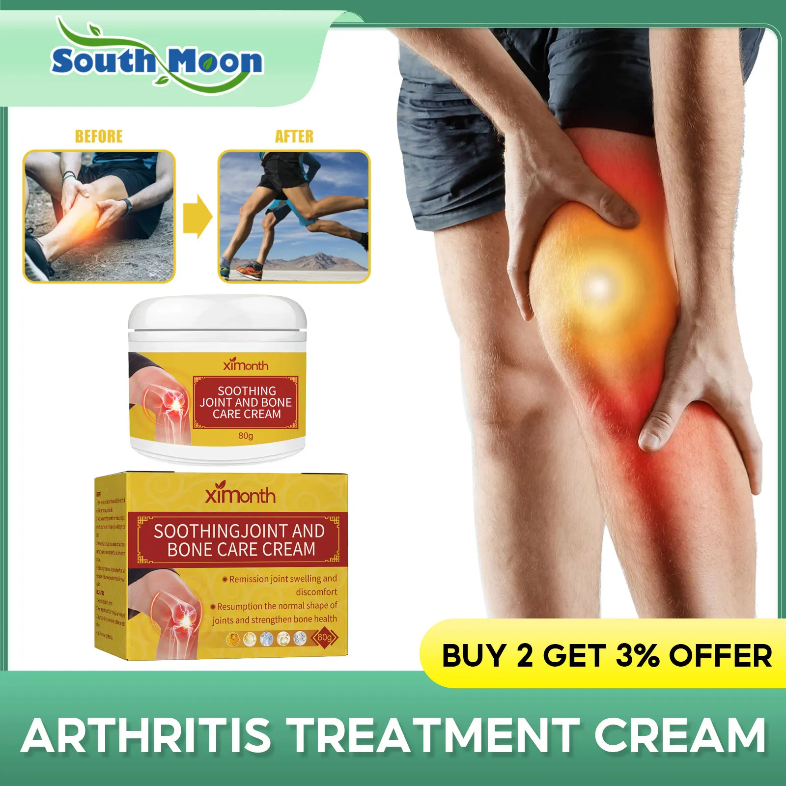 Arthritis Analgesic Ointment Relief Muscle Pain Tenosynovitis Treatment Knee Joint Sprain Gout Rheumatism Anti Joint Pain Cream
Arthritis Analgesic Ointment Relief Muscle Pain Tenosynovitis Treatment Knee Joint Sprain Gout Rheumatism Anti Joint Pain Cream