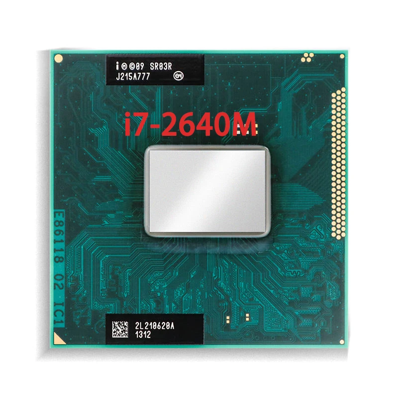 

Intel Core i7-2640M i7 2640M SR03R 2.8 GHz Dual-Core Quad-Thread CPU Processor 4M 35W Socket G2 / rPGA988B