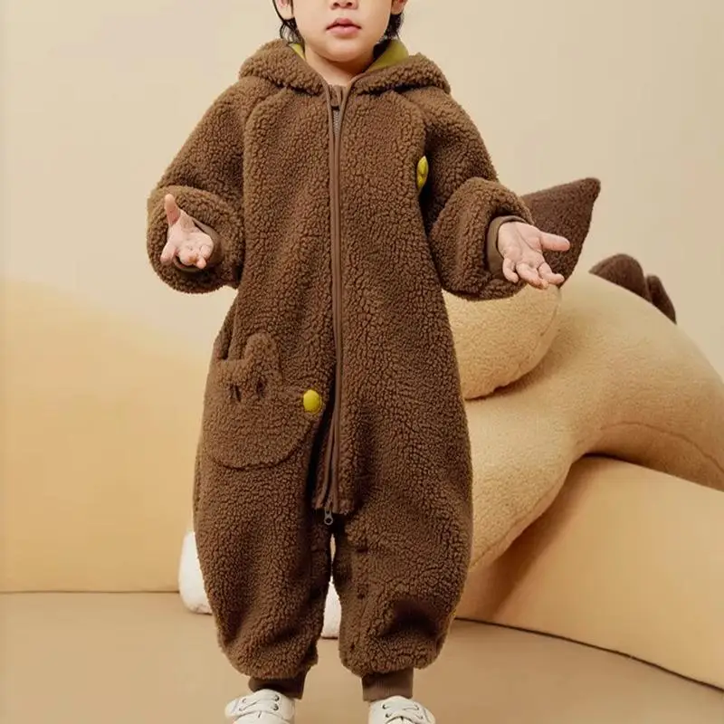 2023 AncoBear Kids Winter Fleece Hooded Rompers Infants Kawaii Zip-up Thick Jumpsuit with Hood Children Cute Outdoor Clothes
2023 AncoBear Kids Winter Fleece Hooded Rompers Infants Kawaii Zip-up Thick Jumpsuit with Hood Children Cute Outdoor Clothes