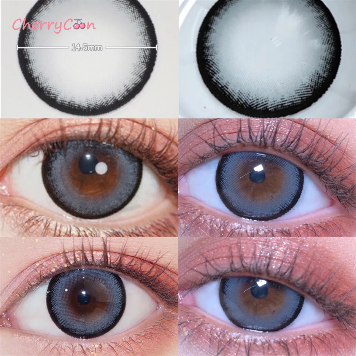 CherryCon Holy gray new popular Contact Lenses Colored Softfor Eyes big beautiful pupil Contact Lens Myopia degrees 2pcs/Pair
CherryCon Holy gray new popular Contact Lenses Colored Softfor Eyes big beautiful pupil Contact Lens Myopia degrees 2pcs/Pair