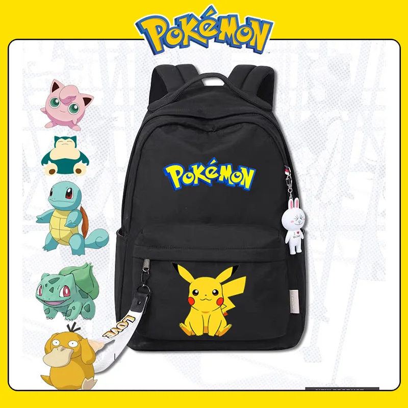Kawaii Pokemon Pikachu Backpacks with Pendant Student Large Capacity Travel Schoolbag Waterproof Multilayer Laptop Backpack Gift
Kawaii Pokemon Pikachu Backpacks with Pendant Student Large Capacity Travel Schoolbag Waterproof Multilayer Laptop Backpack Gift
