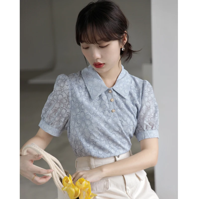 COIGARSAM Shirt Womens Tops Summer 2022 New Casual Short Sleeve Chiffon Women Shirts Dropshipping
COIGARSAM Shirt Womens Tops Summer 2022 New Casual Short Sleeve Chiffon Women Shirts Dropshipping