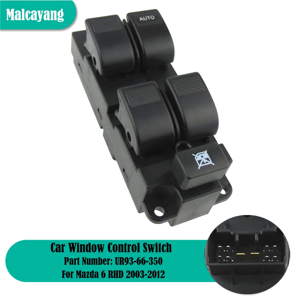 Car Styling For Mazda 6 RHD 2003 2004 2005-2012 Front Right Driver Side Master Control Window Switch UR93-66-350 UR9366350
Car Styling For Mazda 6 RHD 2003 2004 2005-2012 Front Right Driver Side Master Control Window Switch UR93-66-350 UR9366350