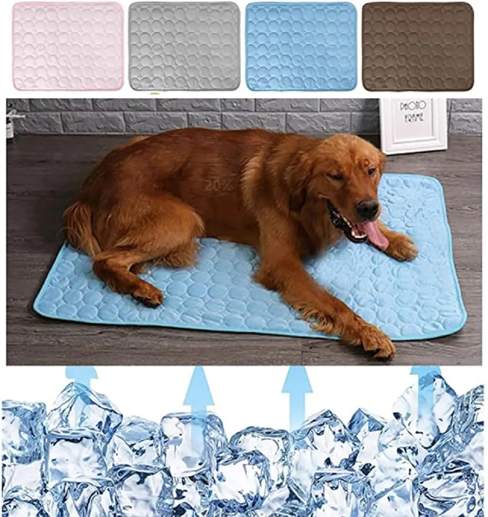 Summer Dog Self Cooling Mat Pet Cats Breathable Cooling Pad Washable Silk Sleep Mat for Pet Bed Kennel Supplies
Summer Dog Self Cooling Mat Pet Cats Breathable Cooling Pad Washable Silk Sleep Mat for Pet Bed Kennel Supplies