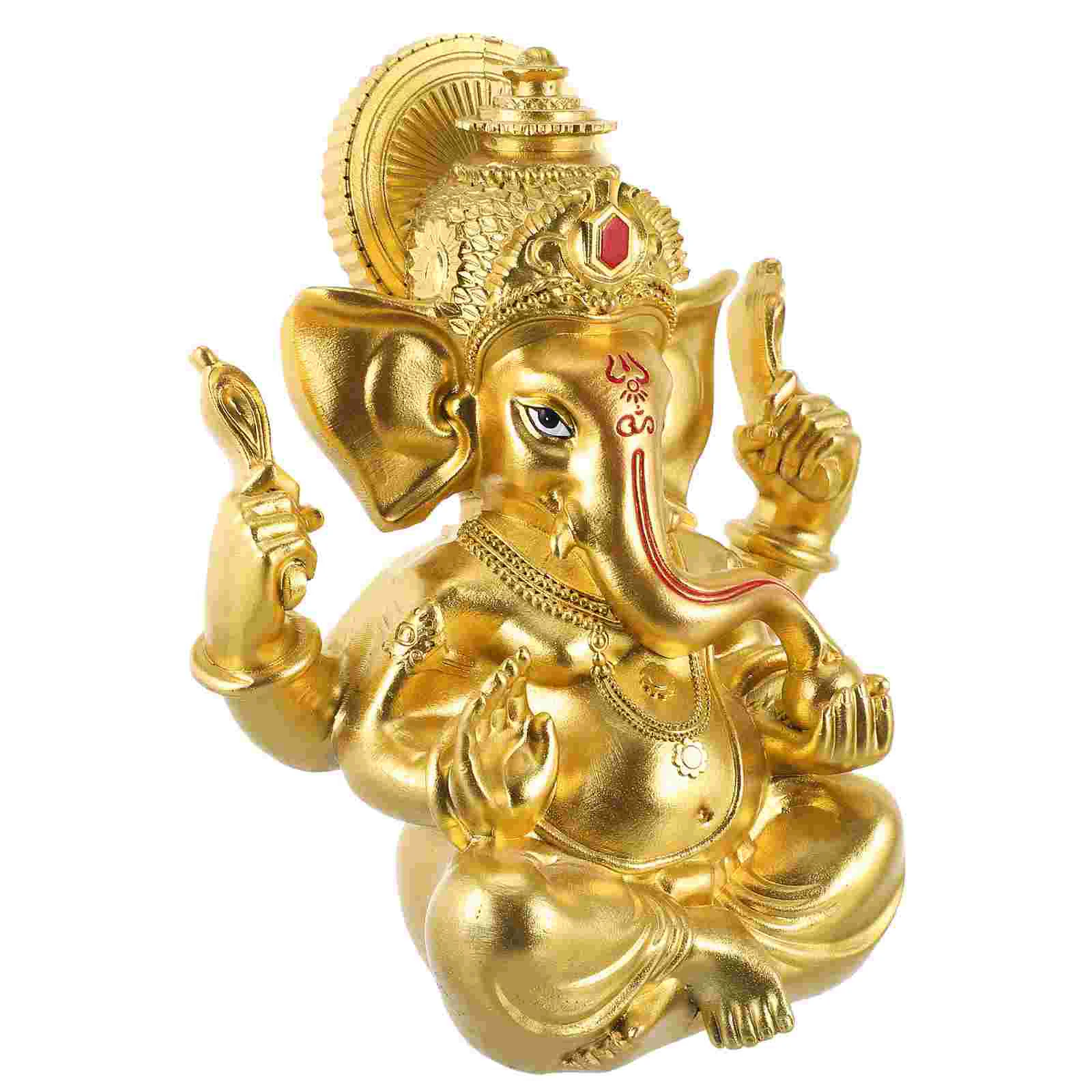 Elephant Trunk God Ornament Desktop Decor Statue Ganesha Adornment Statute Craft
Elephant Trunk God Ornament Desktop Decor Statue Ganesha Adornment Statute Craft