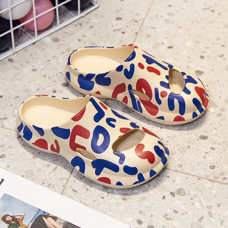 Non-slip Men Women Slippers Summer Platform Shoes Beach Slide Sandals Flip Flops Cute Graffiti Thick Sole Bathroom Shoes
Non-slip Men Women Slippers Summer Platform Shoes Beach Slide Sandals Flip Flops Cute Graffiti Thick Sole Bathroom Shoes