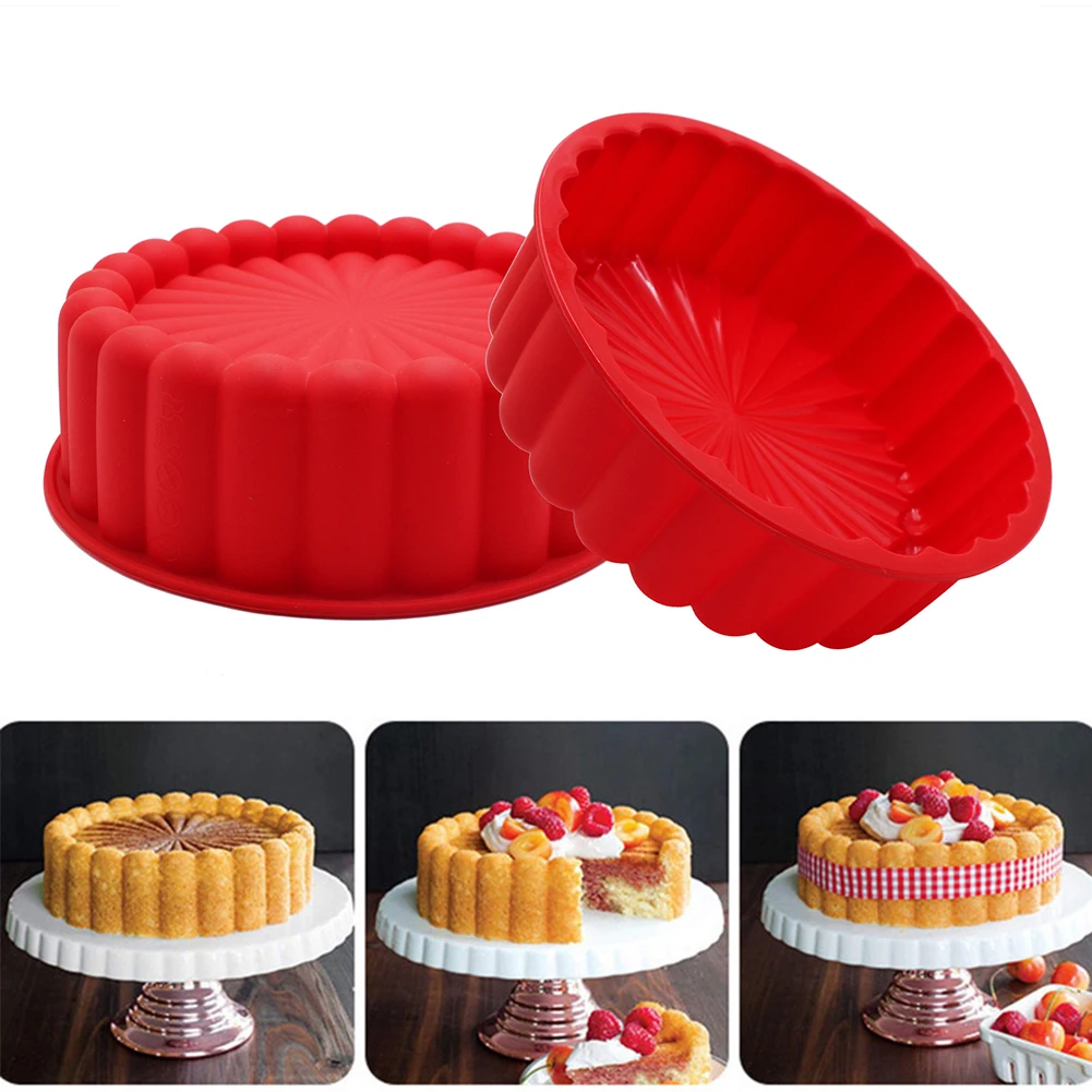 8 Inch Silicone Cake Pan Non-Stick Round Bread Baking Molds Chocolate Cake Cheesecake Brownie Tart Pie Mold Kitchen Cake Tools
8 Inch Silicone Cake Pan Non-Stick Round Bread Baking Molds Chocolate Cake Cheesecake Brownie Tart Pie Mold Kitchen Cake Tools