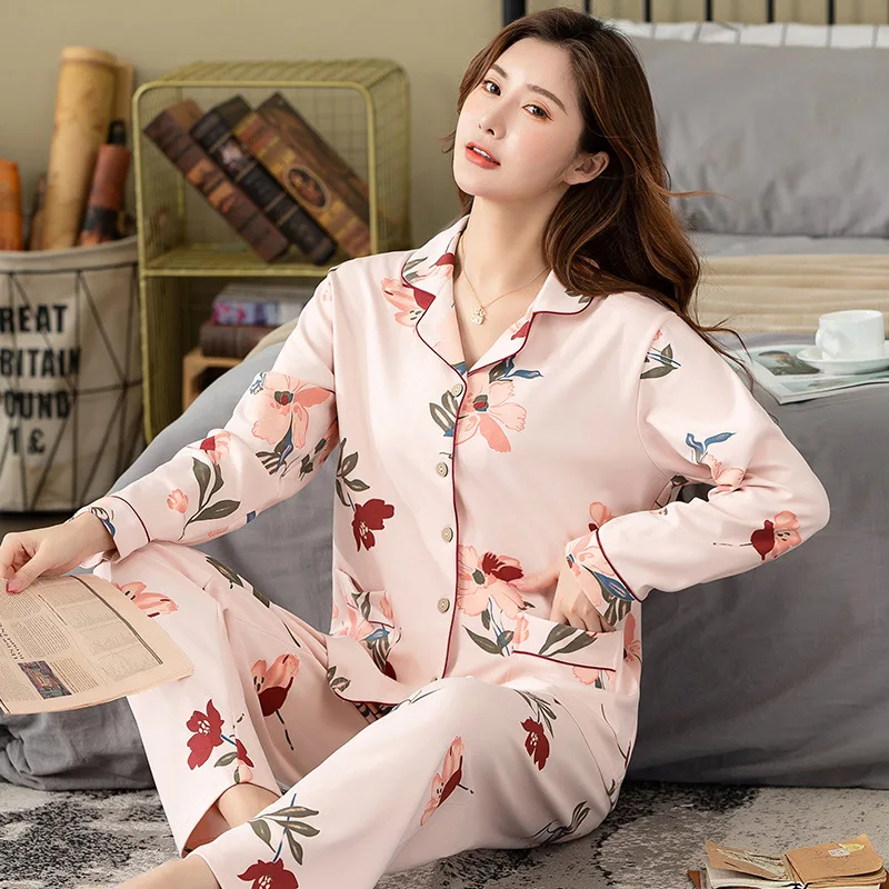 Cotton Pajamas for Women's Set Pyjamas Button Pigiama Donna pjs Summer Mujer Pijama Sleepwear Nightwear Pizama Damska 2Pcs 
Cotton Pajamas for Women's Set Pyjamas Button Pigiama Donna pjs Summer Mujer Pijama Sleepwear Nightwear Pizama Damska 2Pcs