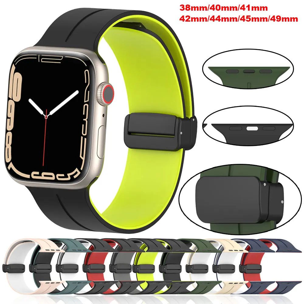 For Apple Watch Band 45mm 44mm 41mm 40mm 42mm 38mm Belt Bracelet iwatch Series 8 7 4 5 SE 6 Ultra 49mm Magnet Watchband Straps
For Apple Watch Band 45mm 44mm 41mm 40mm 42mm 38mm Belt Bracelet iwatch Series 8 7 4 5 SE 6 Ultra 49mm Magnet Watchband Straps