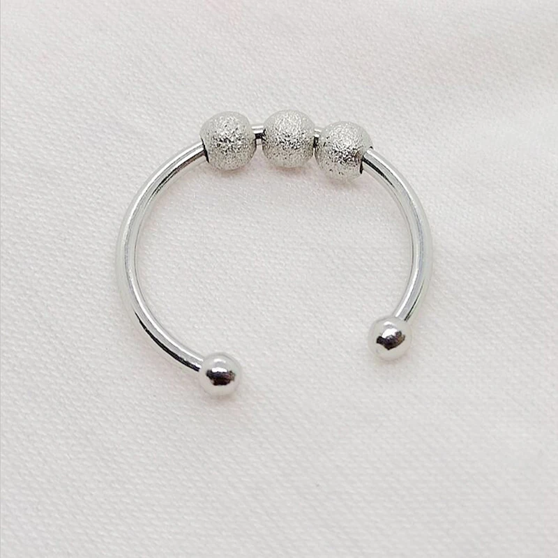 Beads Rings for Women Men Stainless Steel Rotate Freely Anti Stress Anxiety Ring Antistress Spiral Beads Rotate Jewlery
Beads Rings for Women Men Stainless Steel Rotate Freely Anti Stress Anxiety Ring Antistress Spiral Beads Rotate Jewlery