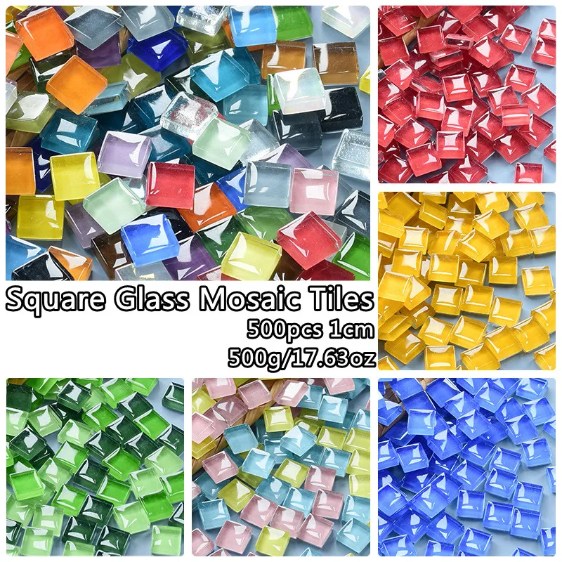 500pcs(500g/17.63oz) 1cm Square Glass Mosaic Tiles DIY Mosaic Craft Materials for Children/Kids Handmade Glass Mosaic Stones
500pcs(500g/17.63oz) 1cm Square Glass Mosaic Tiles DIY Mosaic Craft Materials for Children/Kids Handmade Glass Mosaic Stones
